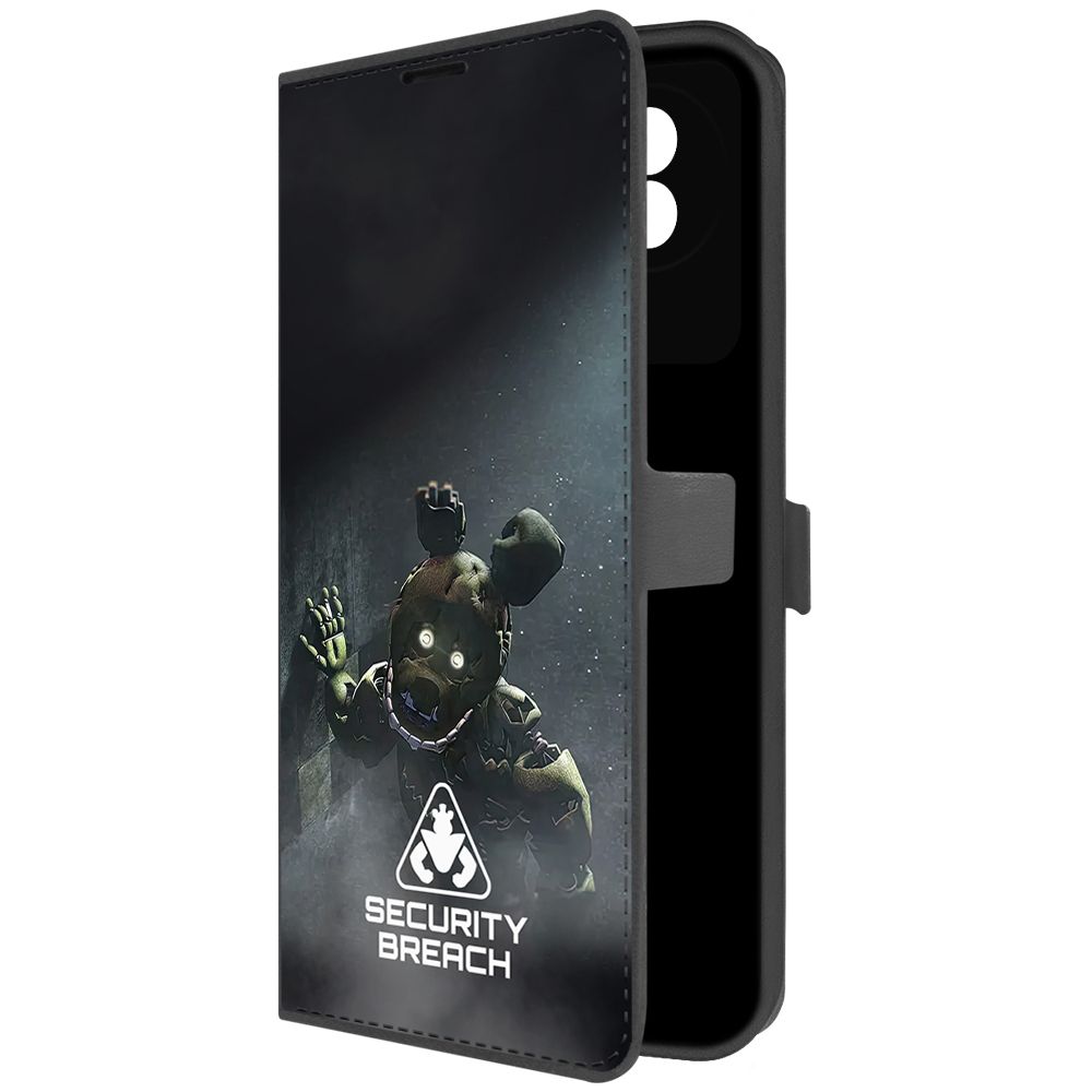 

Чехол-книжка Krutoff Eco Book для Vivo Y02 ФНАФ - Нарушение безопасности (черный)