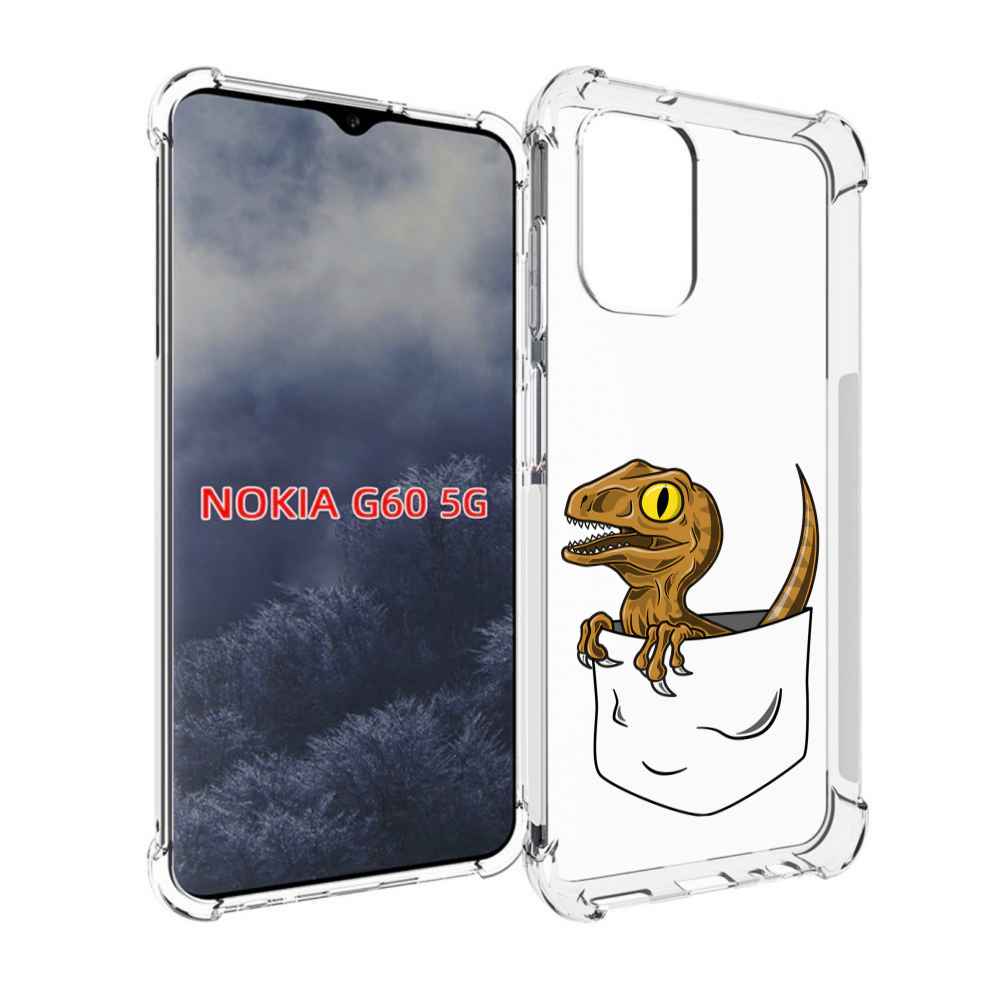 

Чехол MyPads динозавр в кармане для Nokia G60 5G, Прозрачный, Tocco