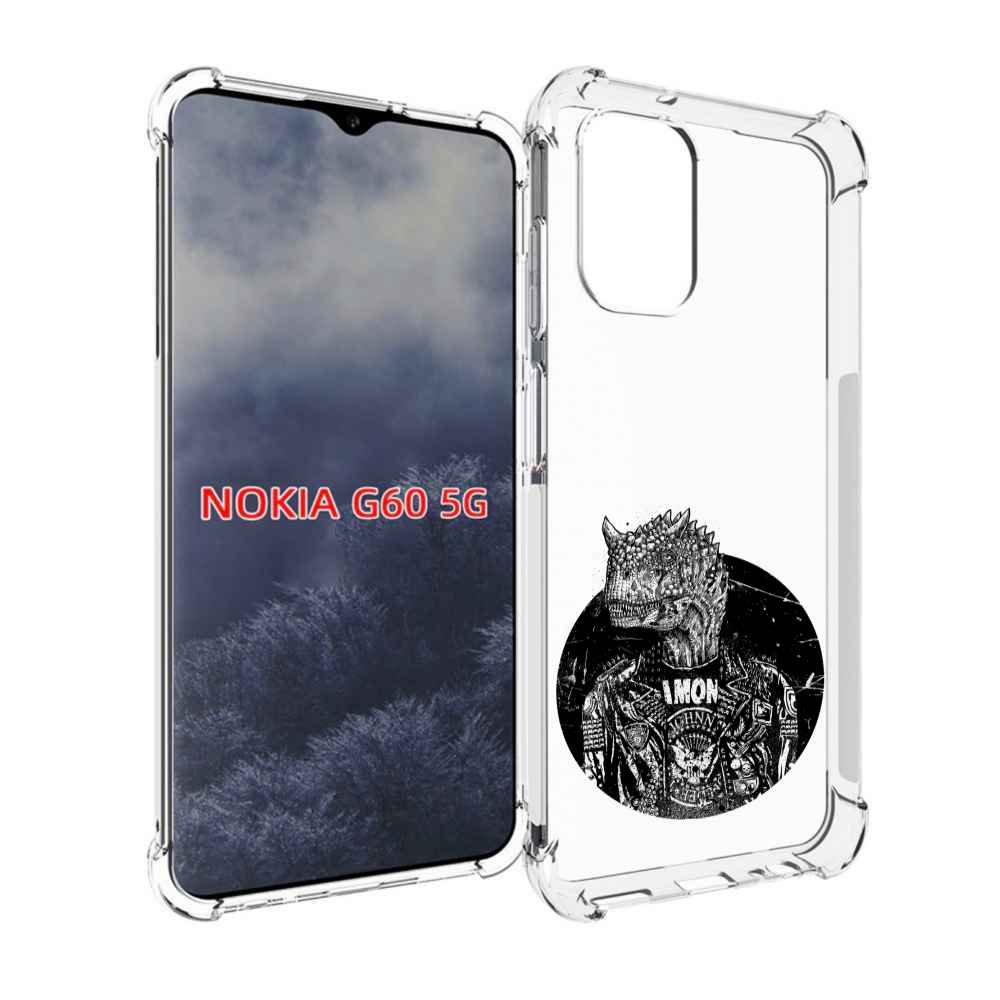 

Чехол MyPads динозавр в куртке для Nokia G60 5G, Прозрачный, Tocco