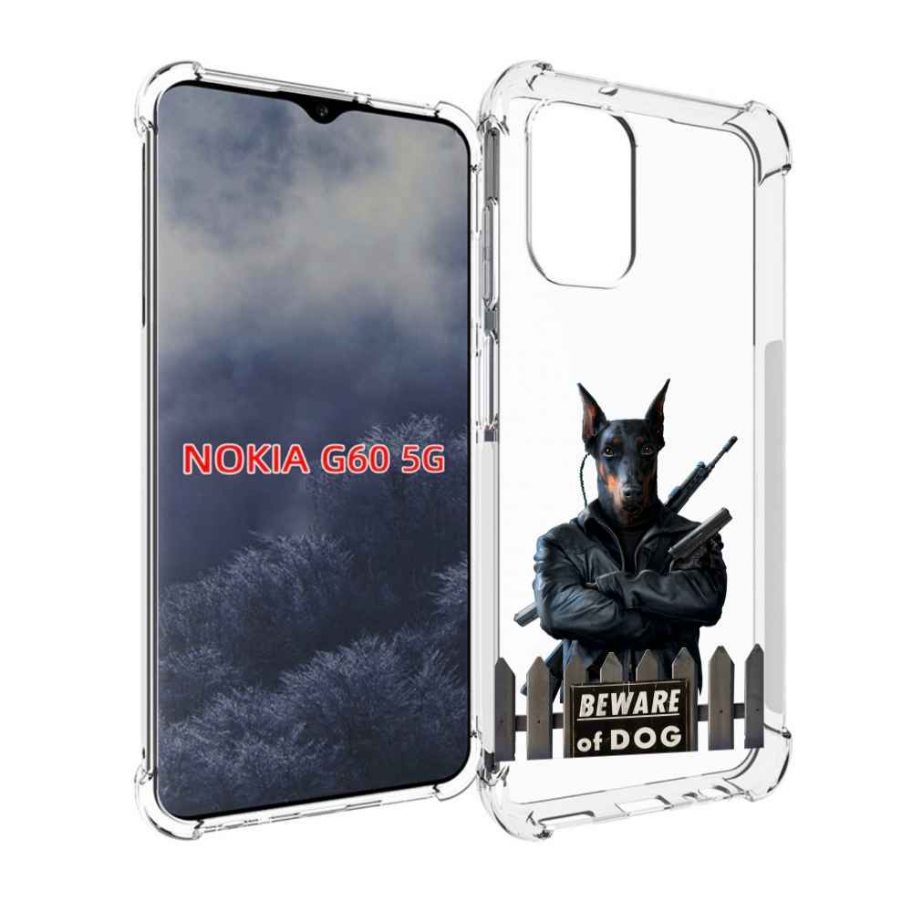 

Чехол MyPads доберман для Nokia G60 5G, Прозрачный, Tocco