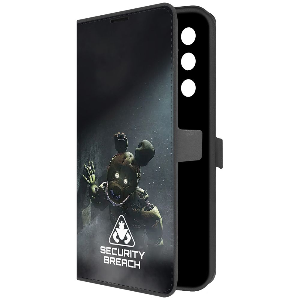 

Чехол-книжка Krutoff Eco Book для TECNO Pova Neo 2 ФНАФ - Нарушение безопасности (черный)