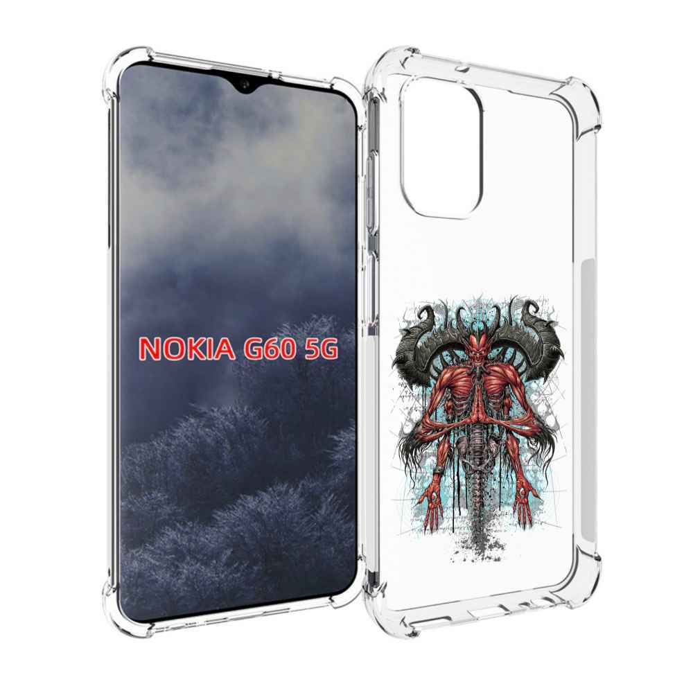

Чехол MyPads дьявол для Nokia G60 5G, Прозрачный, Tocco