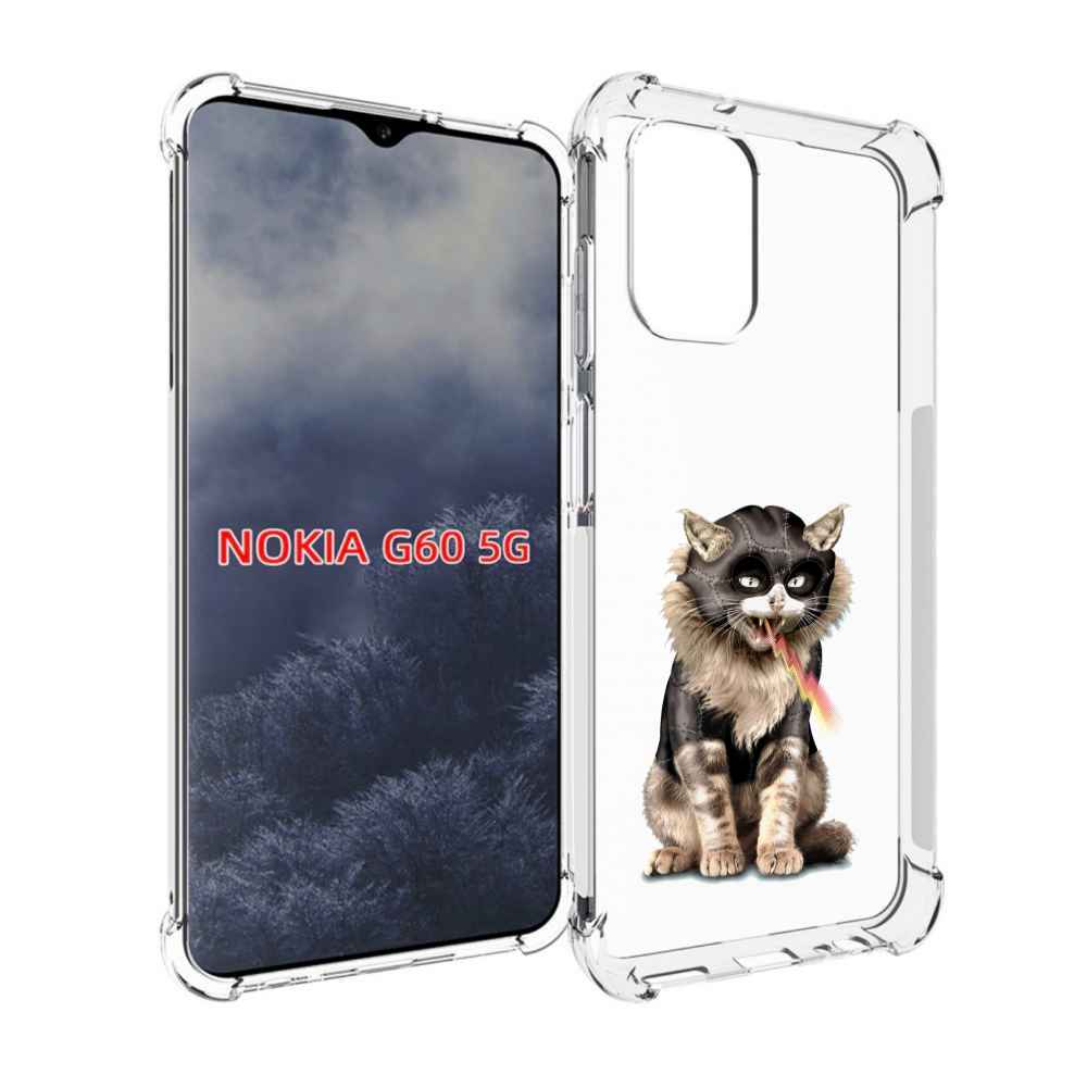 

Чехол MyPads дьяволский кот для Nokia G60 5G, Прозрачный, Tocco