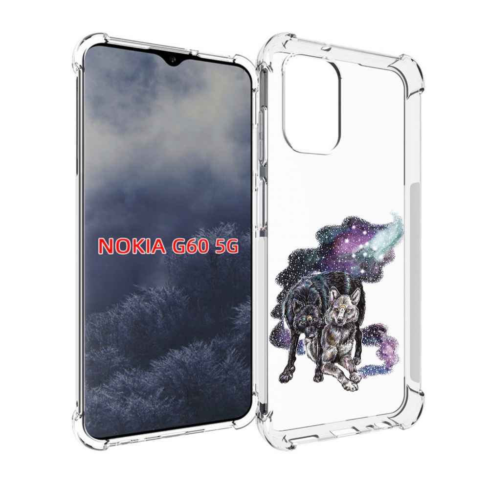 

Чехол MyPads звездные волки для Nokia G60 5G, Прозрачный, Tocco