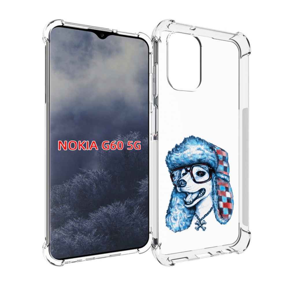 

Чехол MyPads зимний пес для Nokia G60 5G, Прозрачный, Tocco