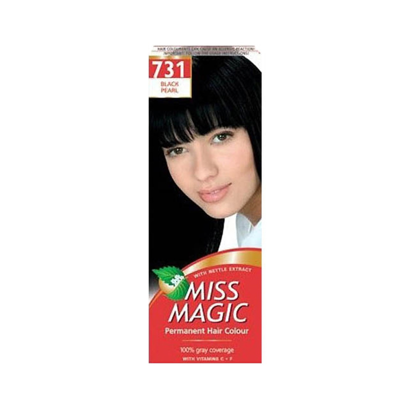 

Краска для волос Miss Magic Miss Magic 731 Черный жемчуг 50 мл