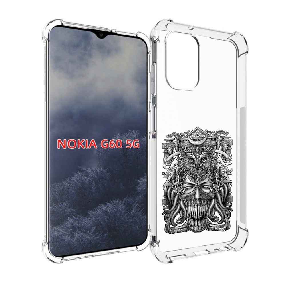 

Чехол MyPads зубастая сова для Nokia G60 5G, Прозрачный, Tocco