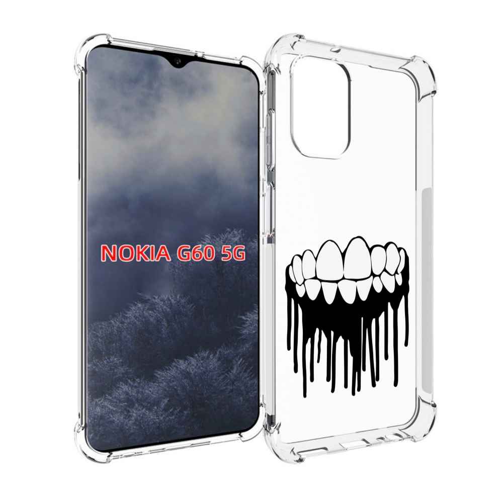 

Чехол MyPads зубы для Nokia G60 5G, Прозрачный, Tocco