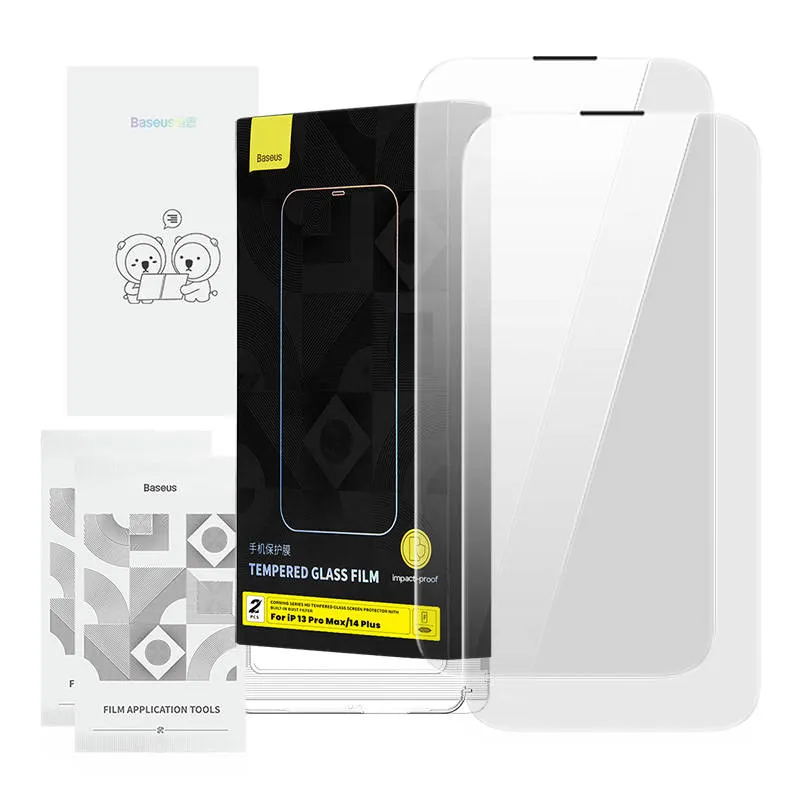 

Защитное стекло Baseus для iPhone 13 Pro Max/14 Plus со встроенным пылевым фильтром, P60012218201-02