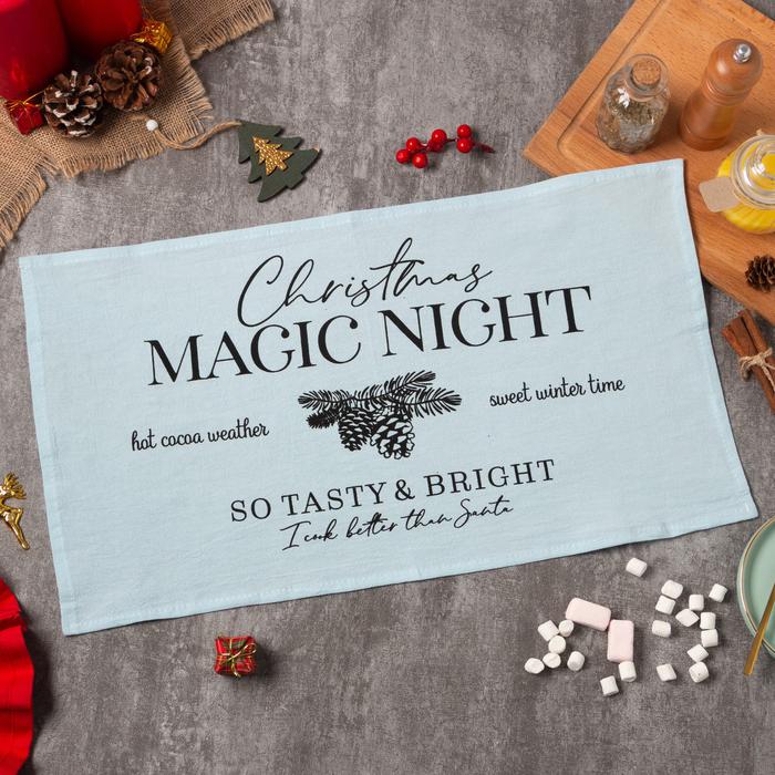

Полотенце Этель "Magic night" 32*58 (±3 см) 100% хлопок 5060420, Голубой