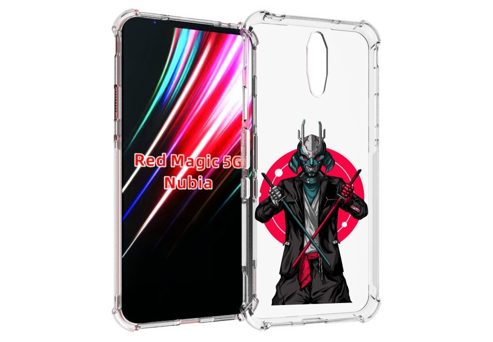 Чехол MyPads якудза с катанами для ZTE Nubia Red Magic 1 5G
