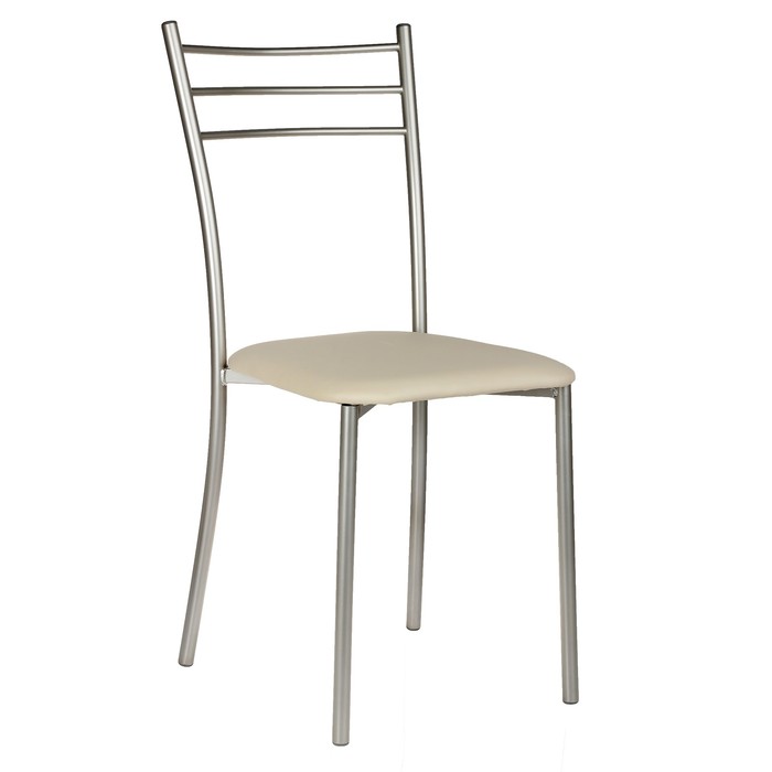 

Стул Клик Мебель Хлоя светло-бежевый/серебристый, Хлоя