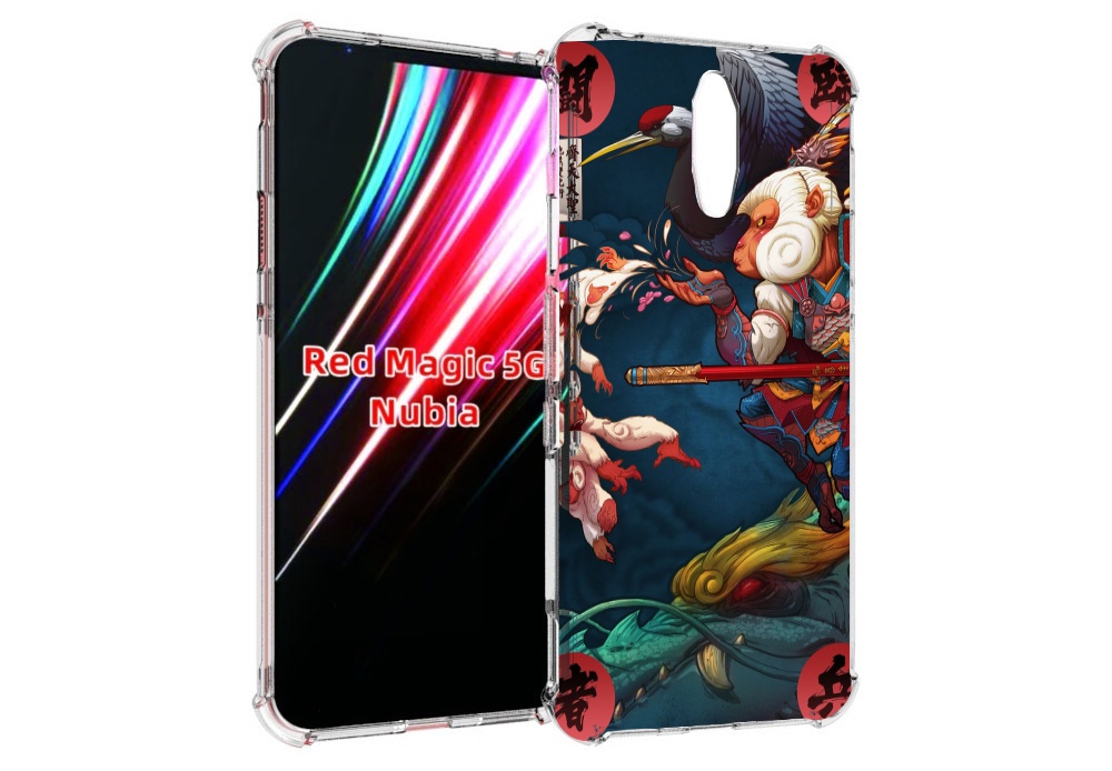 

Чехол MyPads японская обезьяна для ZTE Nubia Red Magic 1 5G, Прозрачный, Tocco