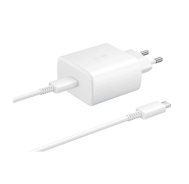 фото Сетевое зарядное устройство samsung super fast charger type-c/pd3.0 /45w (белый) nobrand