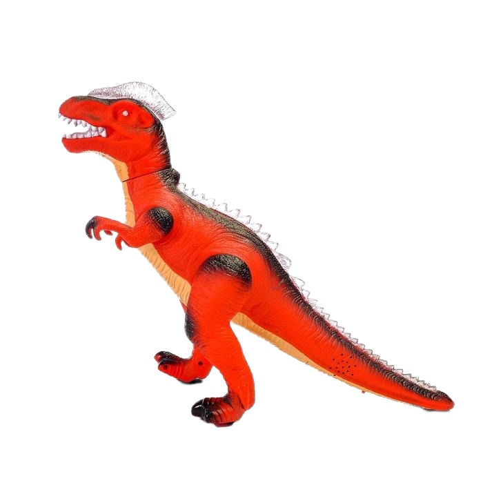 Динозавр радиоуправляемый T-Rex, световые и звуковые эффекты, красный развивающий столик световые и звуковые эффекты красный