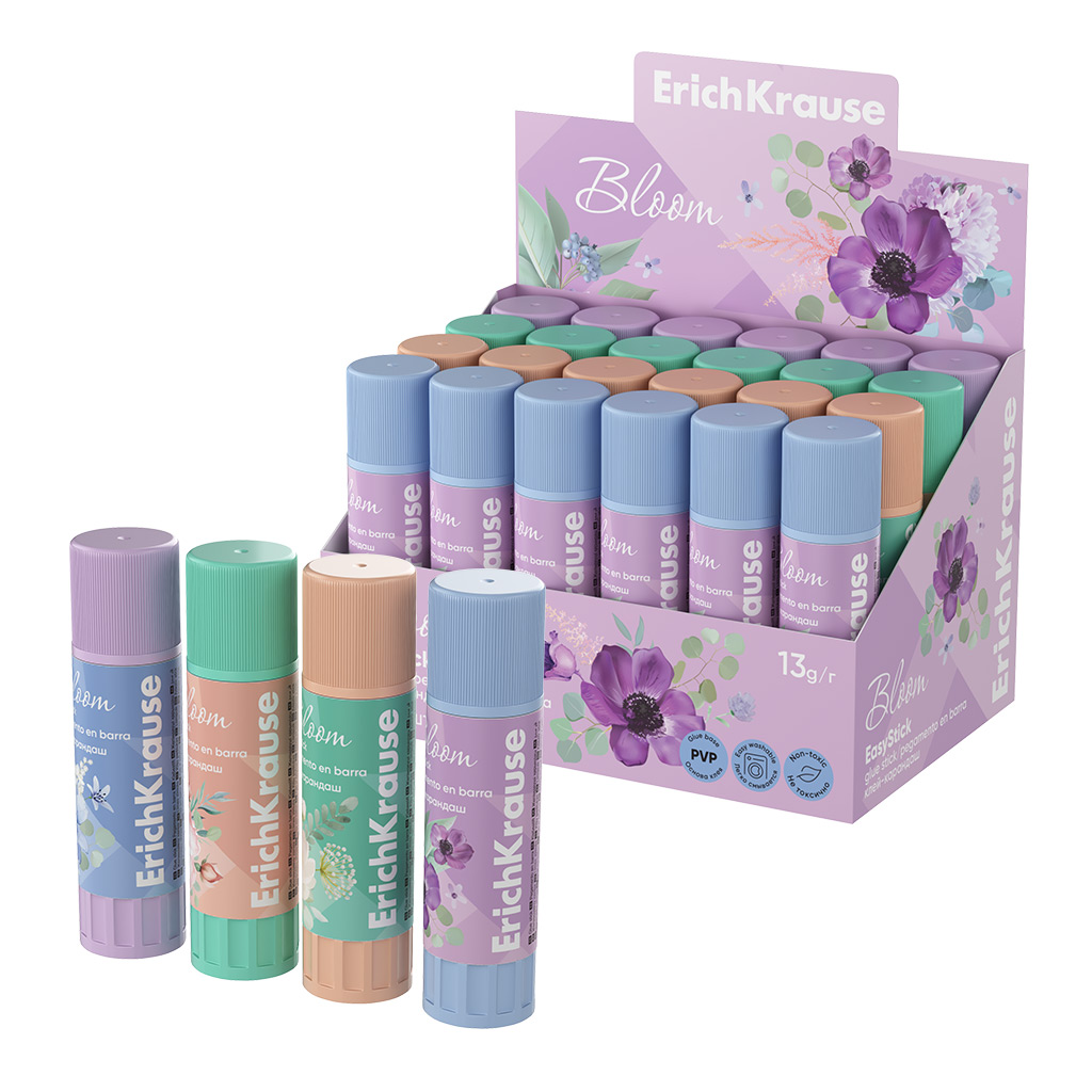 

Клей-карандаш EK EasyStick Pastel Bloom, 60498,13г, в коробке-дисплее по 24 шт