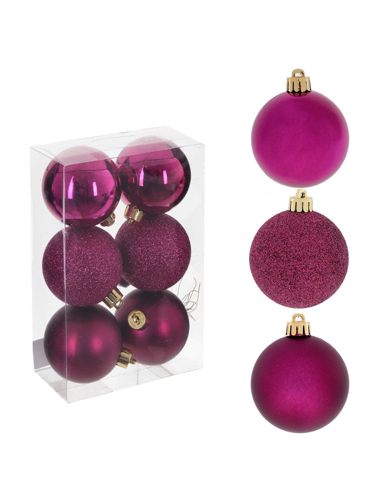 

Шар на ель Alat Home 763861]REM_hh1 6 шт сиреневый