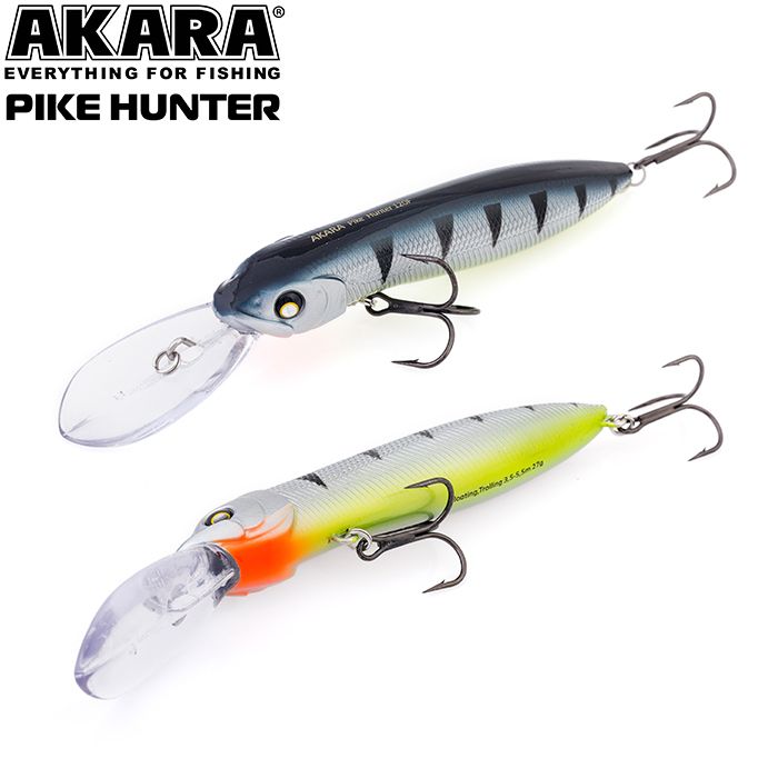 

Воблер Akara Pike Hunter 120F 27 гр 1 oz 4,7 in A26, Разноцветный, Pike Hunter