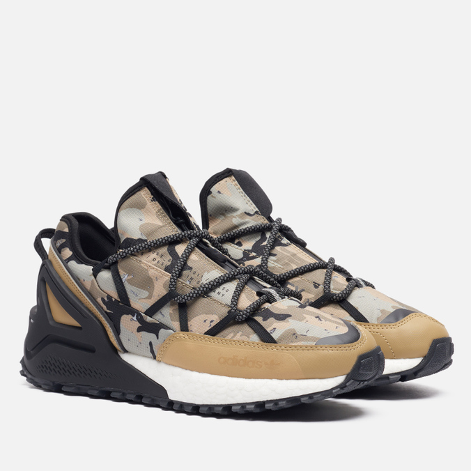 фото Кроссовки мужские adidas zx 2k boost utility gore-tex хаки 42 eu