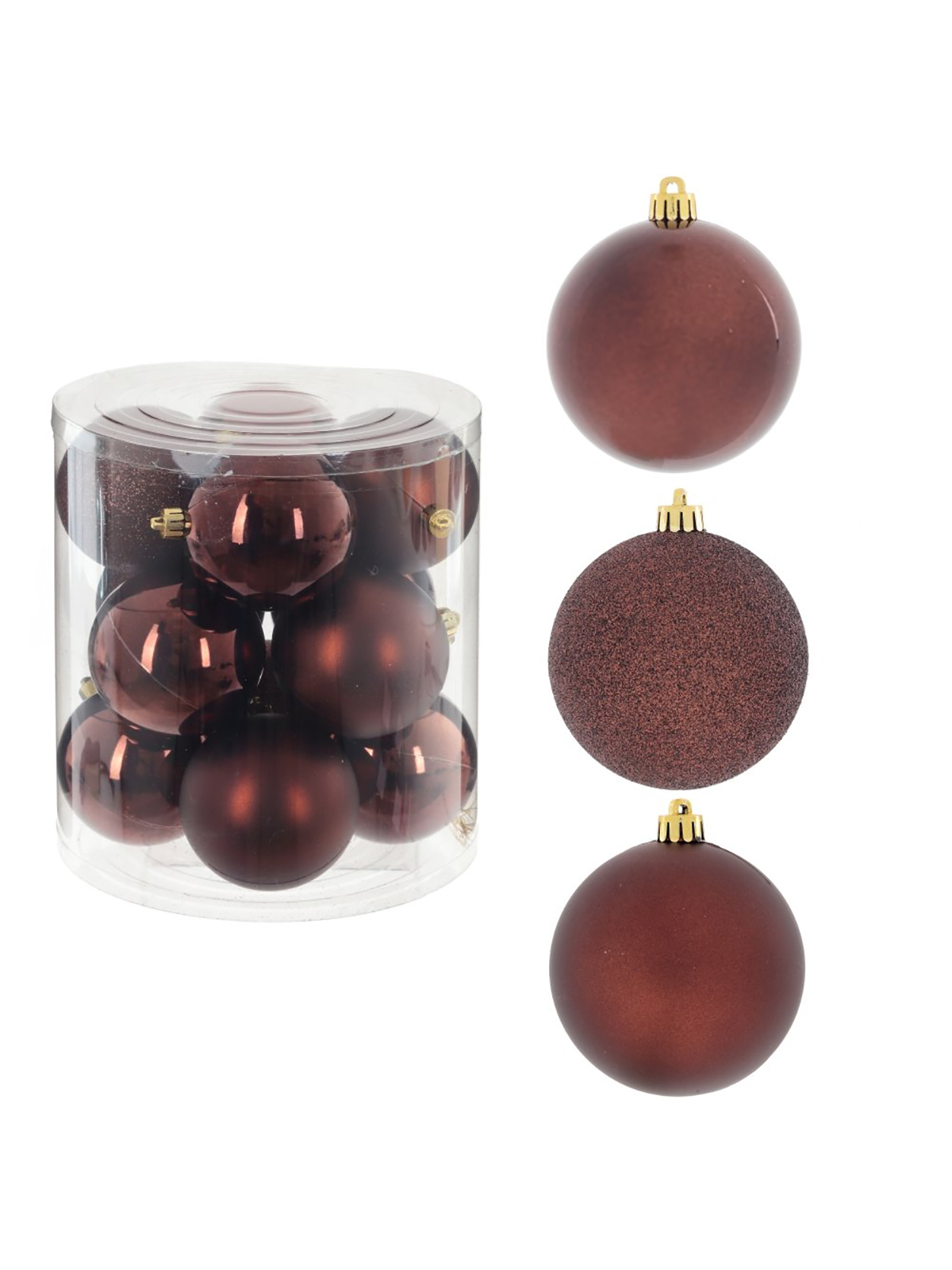 

Шар на ель Alat Home 763873]REM_hh1 12 шт коричневый