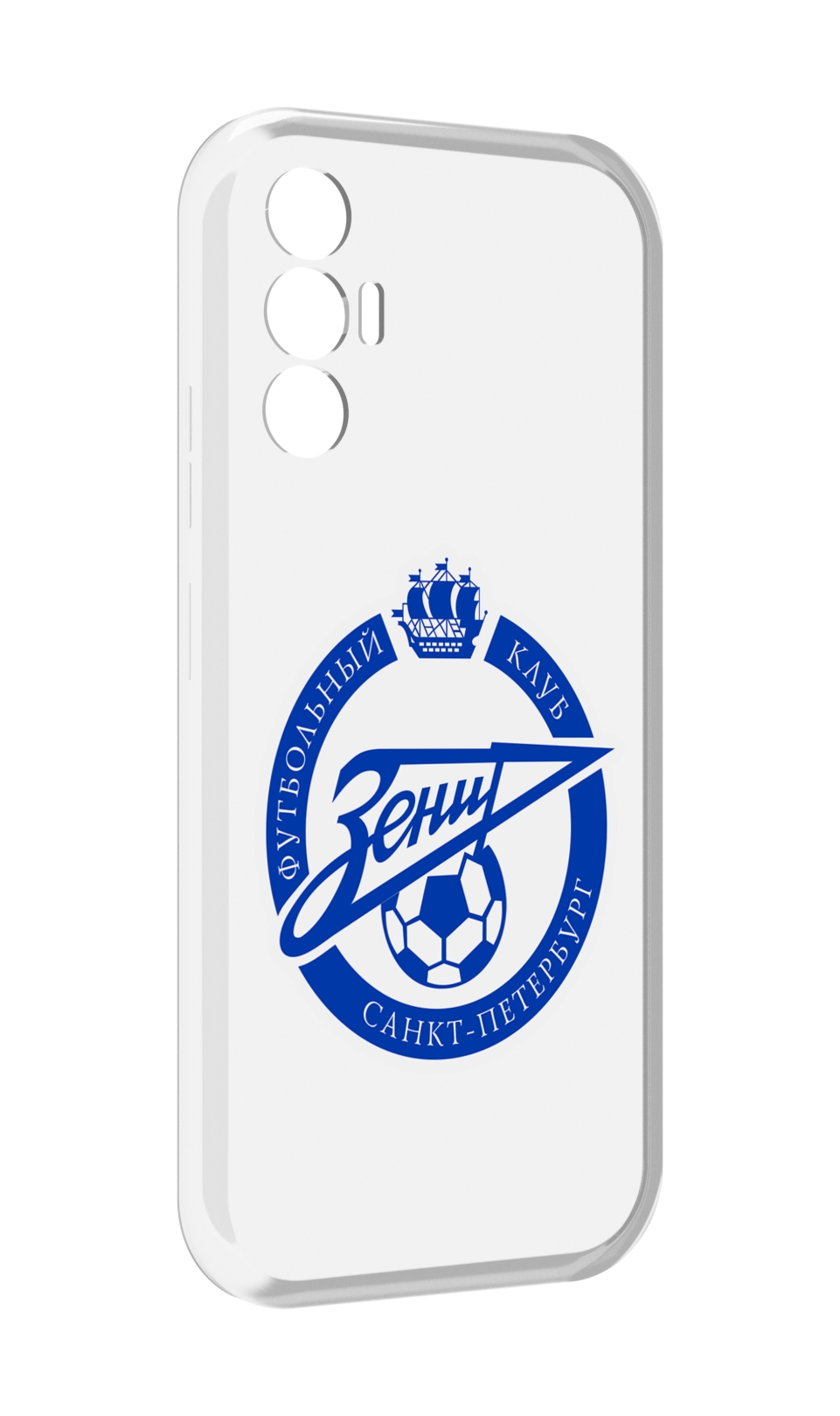 

Чехол MyPads Зенит-фк для Tecno Pova 3, Прозрачный, Tocco