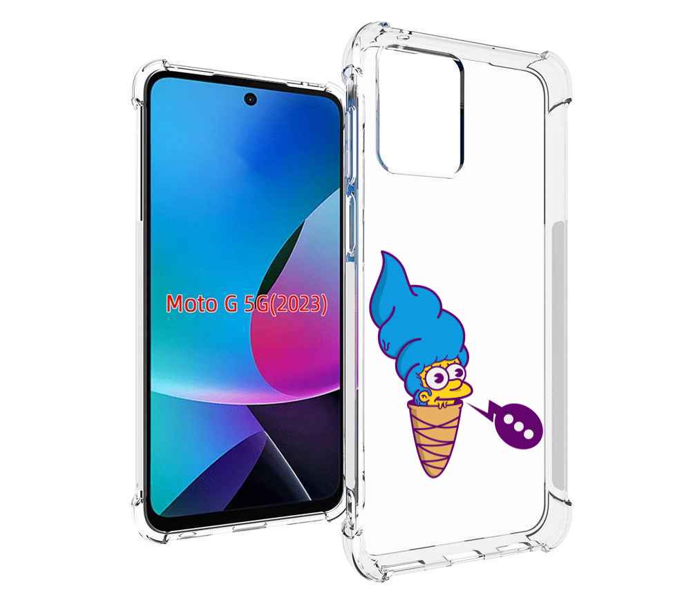 

Чехол MyPads Мардж-рожок для MOTO G 5G 2023, Tocco