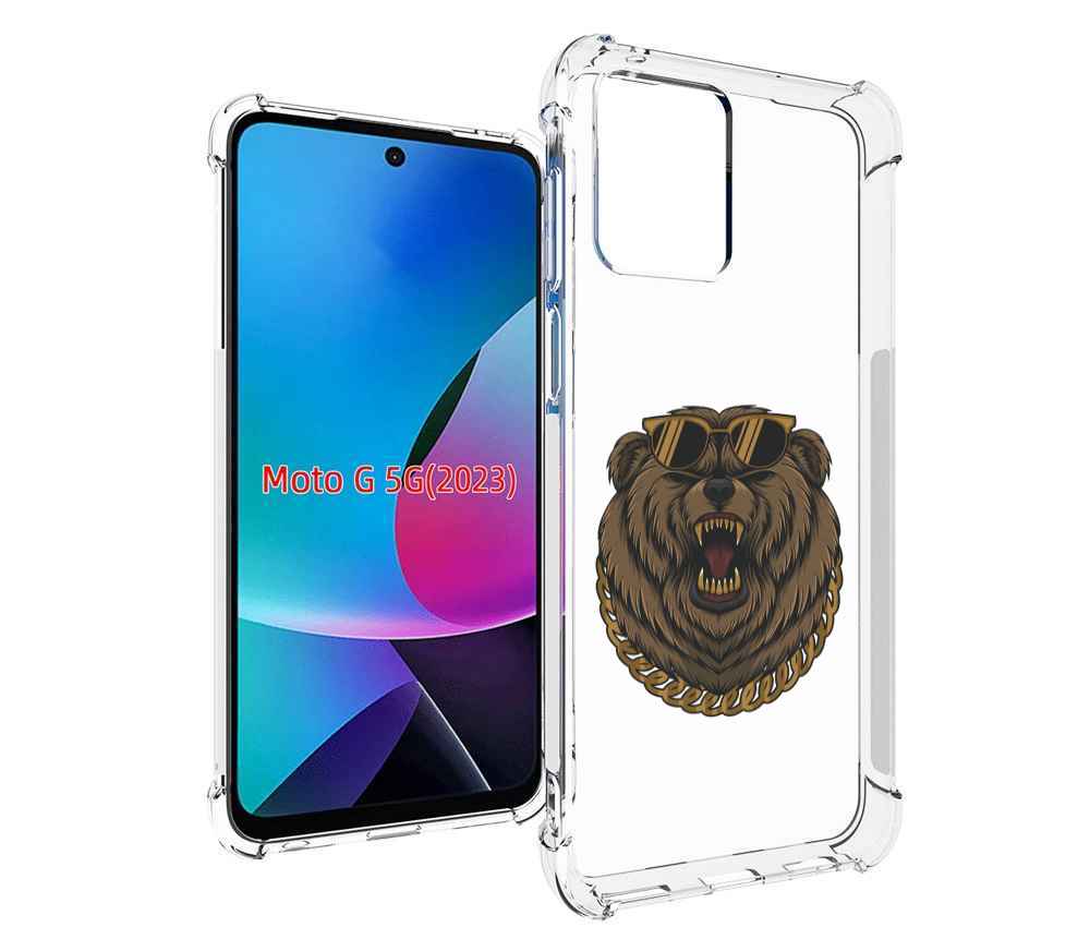 

Чехол MyPads Медведь-в-очках-2 для Moto G 5G 2023, Tocco