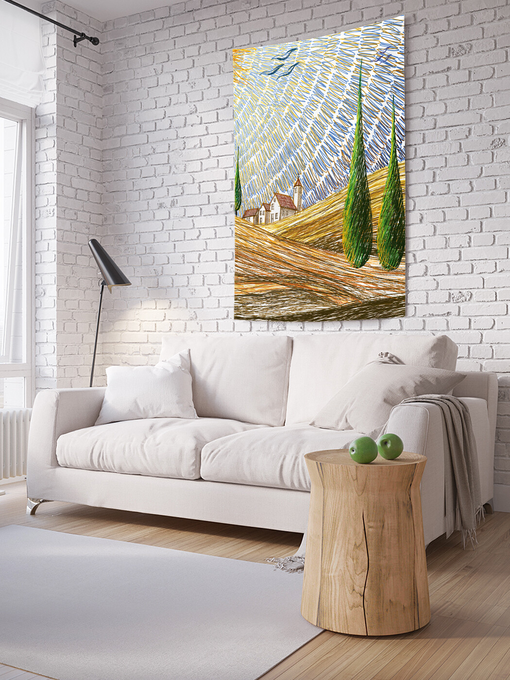 

Вертикальное фотопанно JoyArty На сельских полях Европы, из ткани, 150х200 см