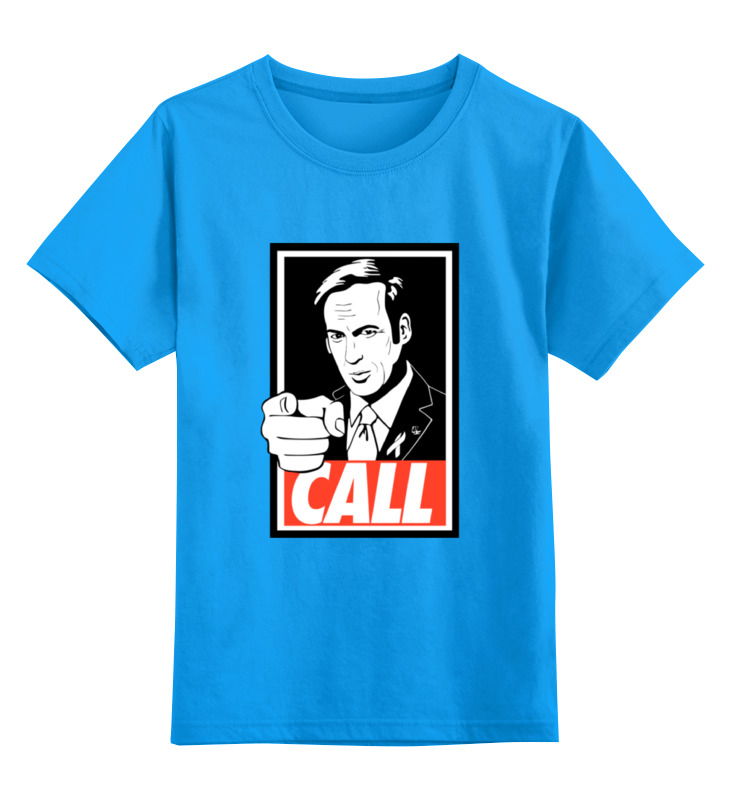 

Футболка детская Printio Call saul цв. голубой р. 104, Call saul
