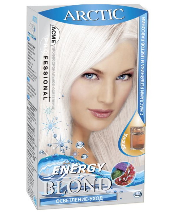 фото Осветлитель для волос с флюидом acme professional arctic energy blond