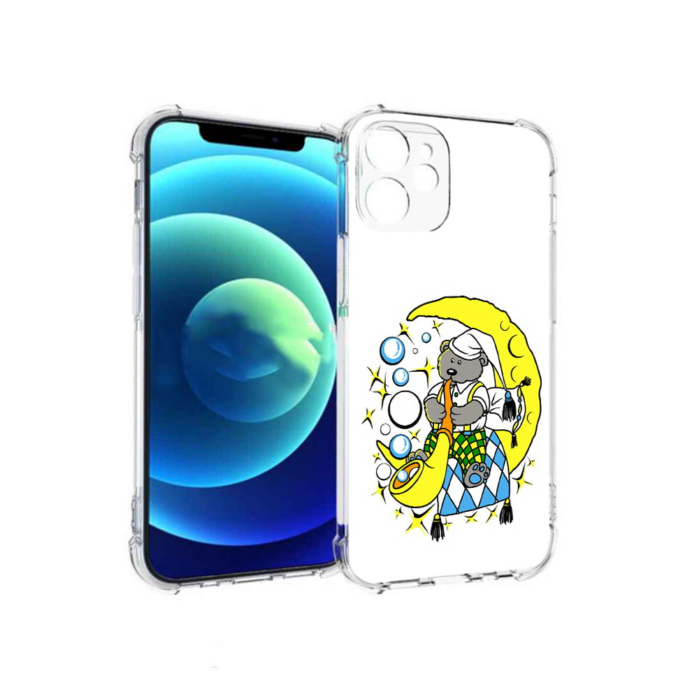 

Чехол MyPads Tocco для Apple iPhone 12 mini Сырная луна (PT157566.610.167), Прозрачный, Tocco