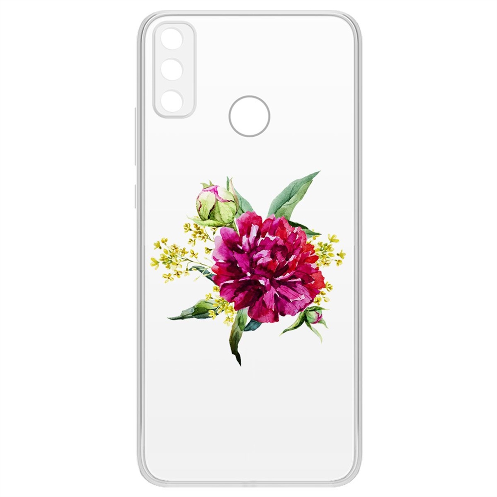 Чехол-накладка Цветочная акварель для Huawei Y8s