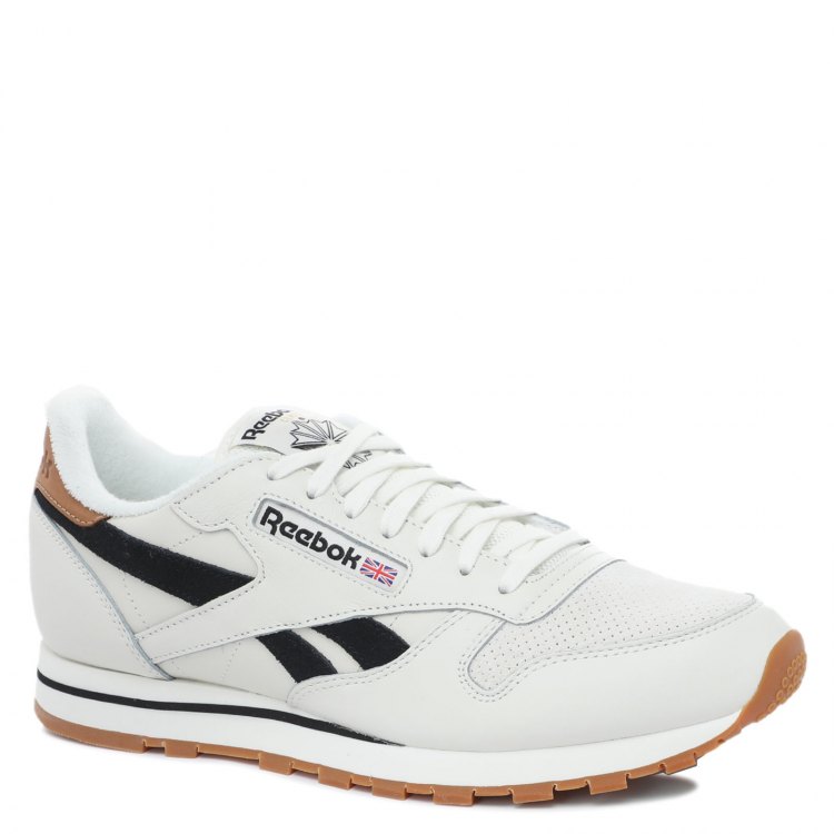 фото Кроссовки мужские reebok cl lthr белые 41 eu