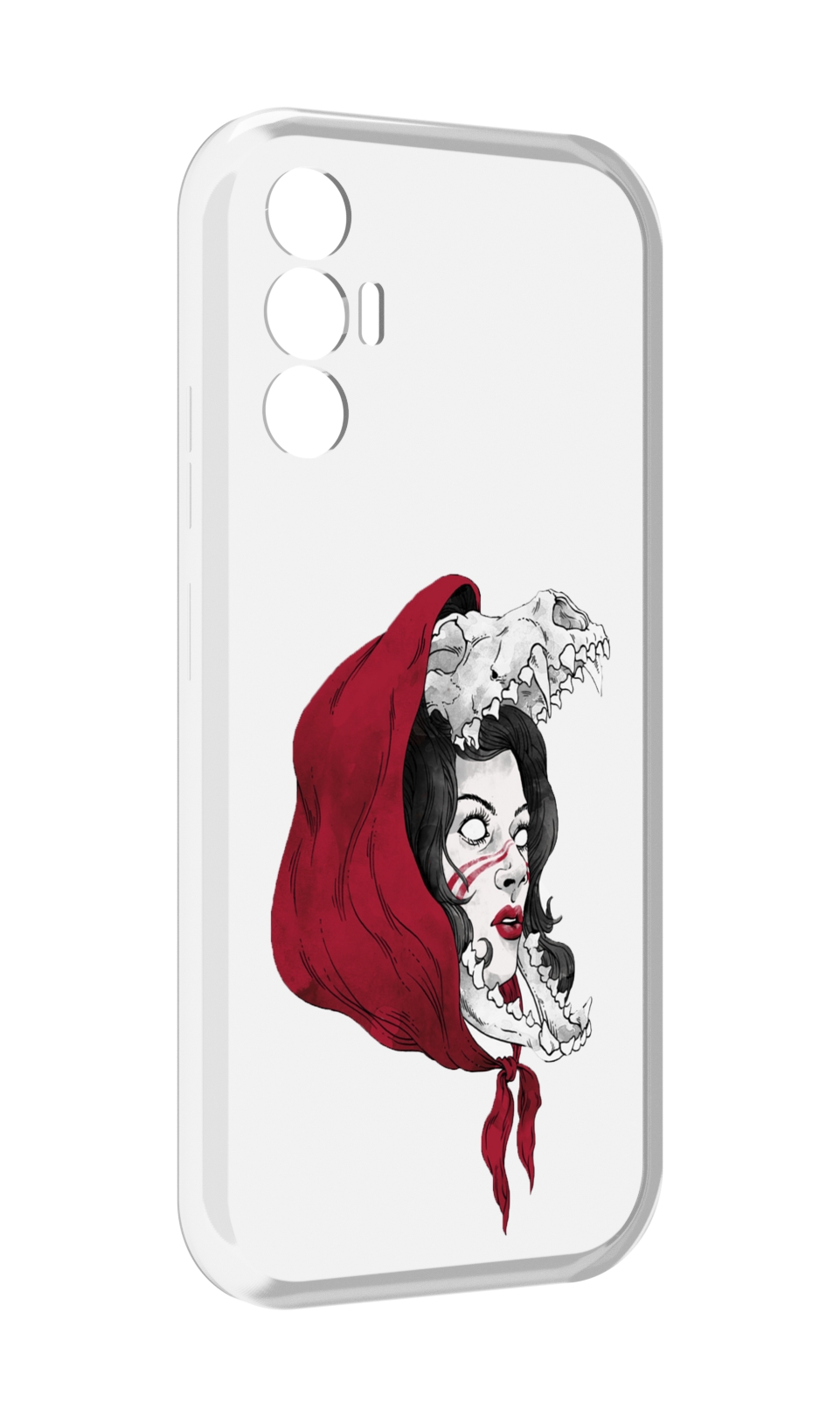 

Чехол MyPads Красная шапочка и волк женский для Tecno Pova 3, Прозрачный, Tocco