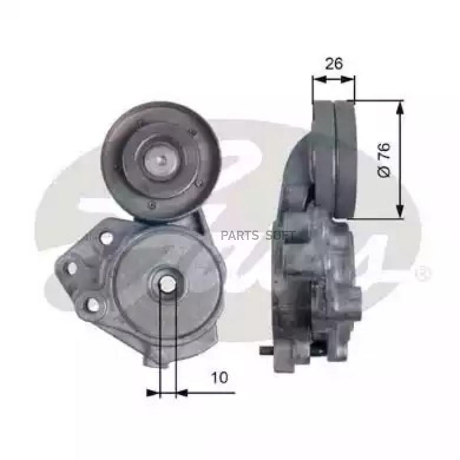 

GATES Ролик руч.ремня с натяжителем 7808-21573 AUDI A1 1,4TFSi/VW/SKODA 1.4TSi 06=>