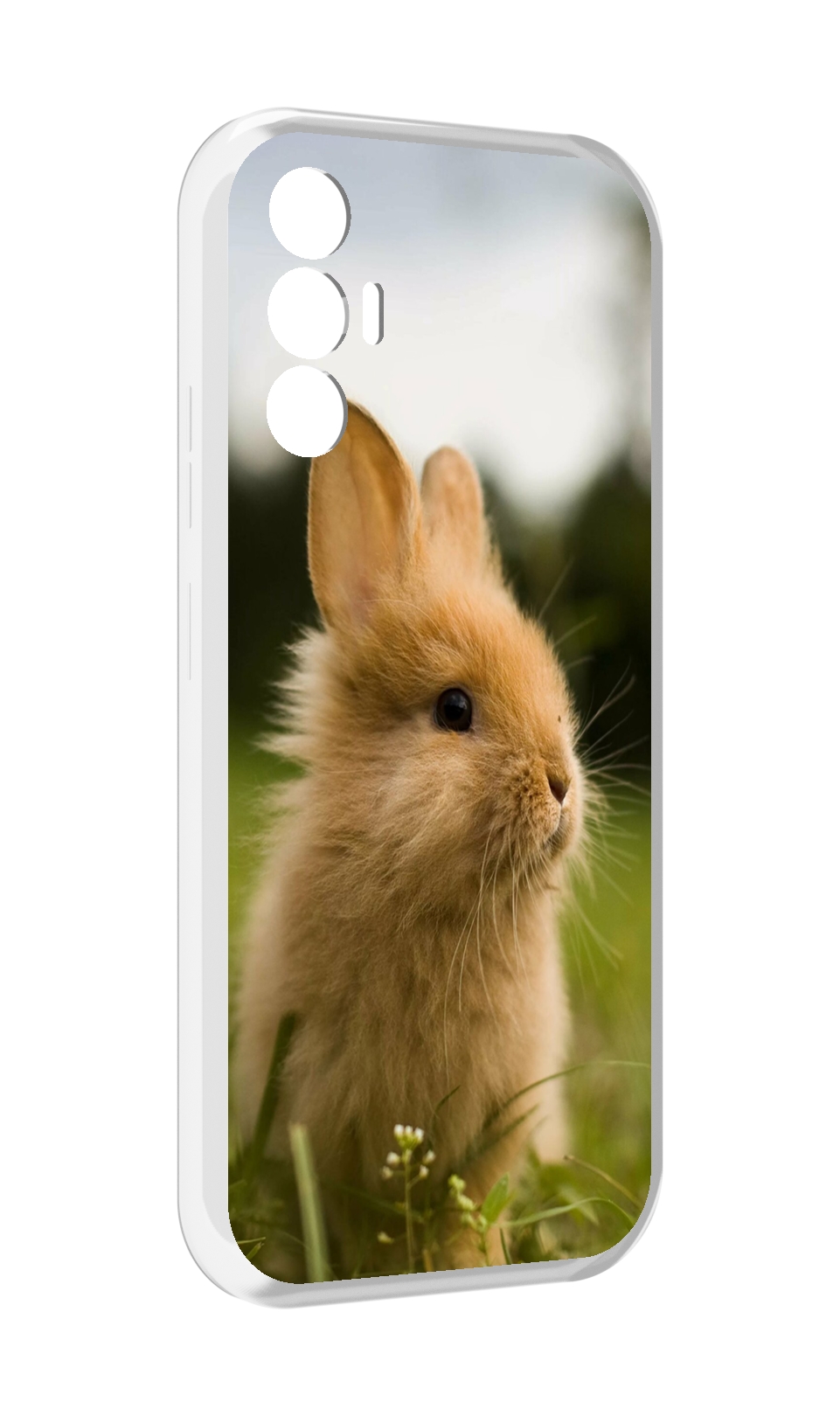 

Чехол MyPads Кролик для Tecno Pova 3, Прозрачный, Tocco