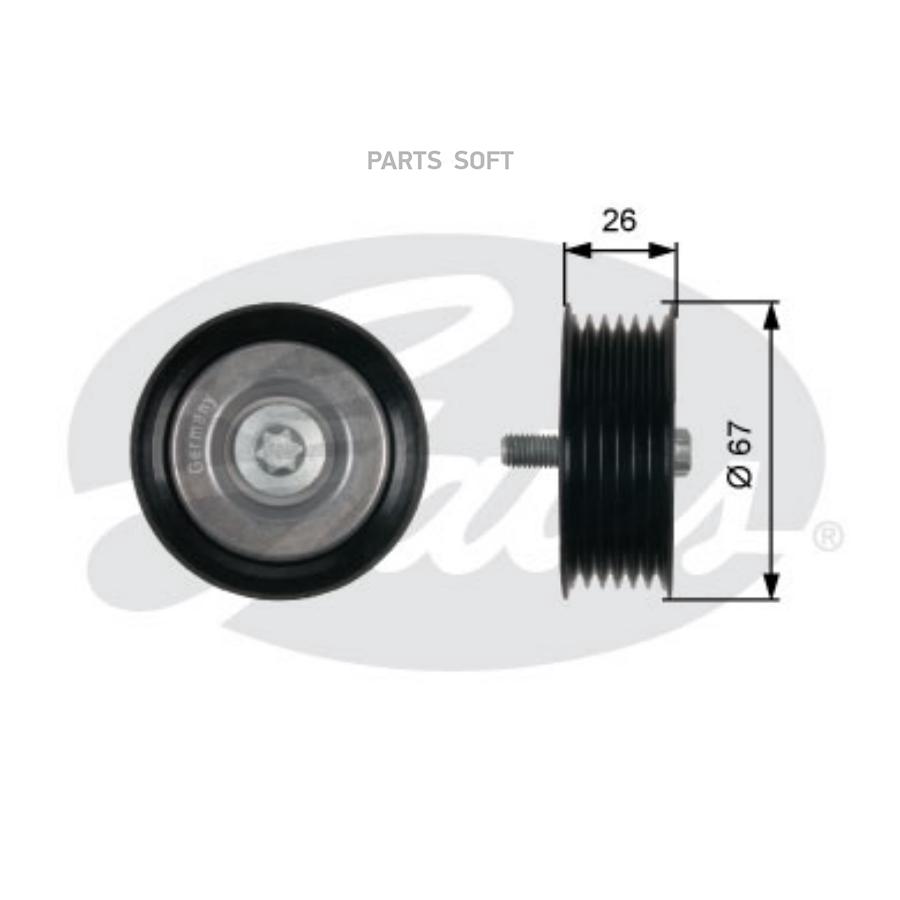 

GATES Ролик натяжителя 7803-21538 MERCEDES C-Class/E-Class/SLK 01/07->