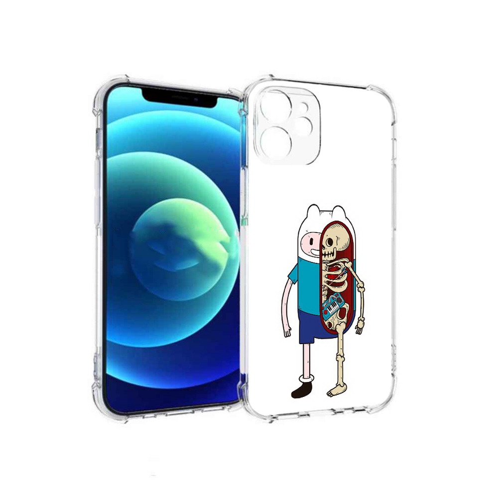 

Чехол MyPads Tocco для Apple iPhone 12 mini Финн скелет (PT157566.610.187), Прозрачный, Tocco