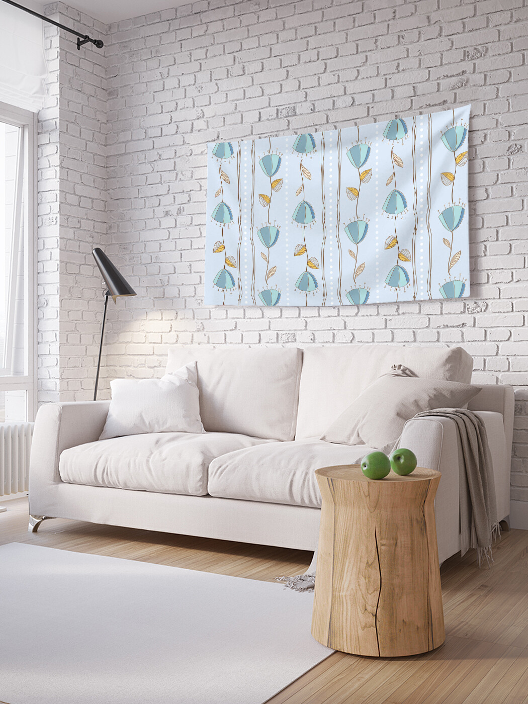 

Горизонтальное фотопанно JoyArty Колокольчики на лианах, из ткани, 100х150 см