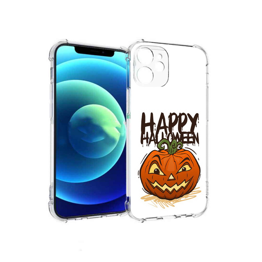 

Чехол MyPads Tocco для Apple iPhone 12 mini Хэллоуин счастливый (PT157566.610.195), Прозрачный, Tocco