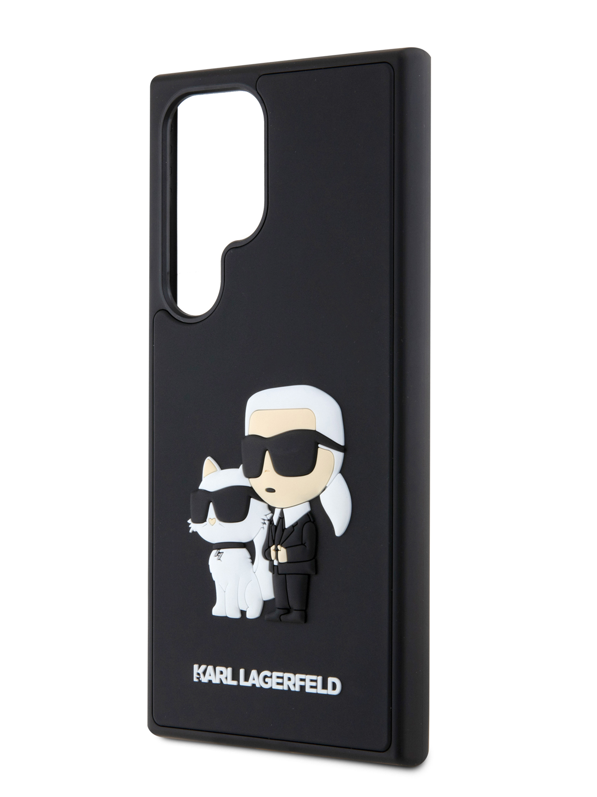 Чехол Karl Lagerfeld для Galaxy S24 Ultra 3D Rubber NFT Karl & Choupette Hard Black