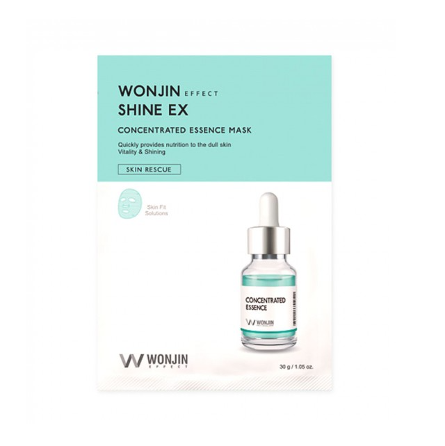 фото Тканевая маска для сияния кожи wonjin shine ex concentrated essence mask 4 шт