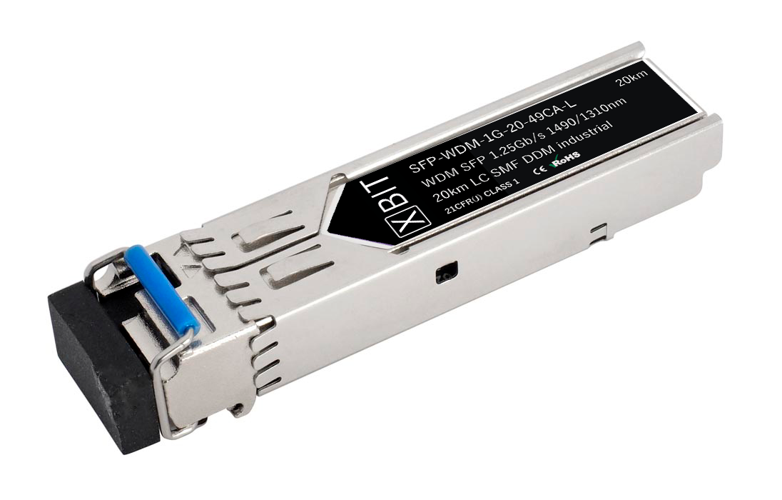 

Модуль XBIT SFP-WDM-1G-20-49CA-L-I (S1GW2049-31I), Серебристый, SFP-WDM-1G-20-49CA-L-I