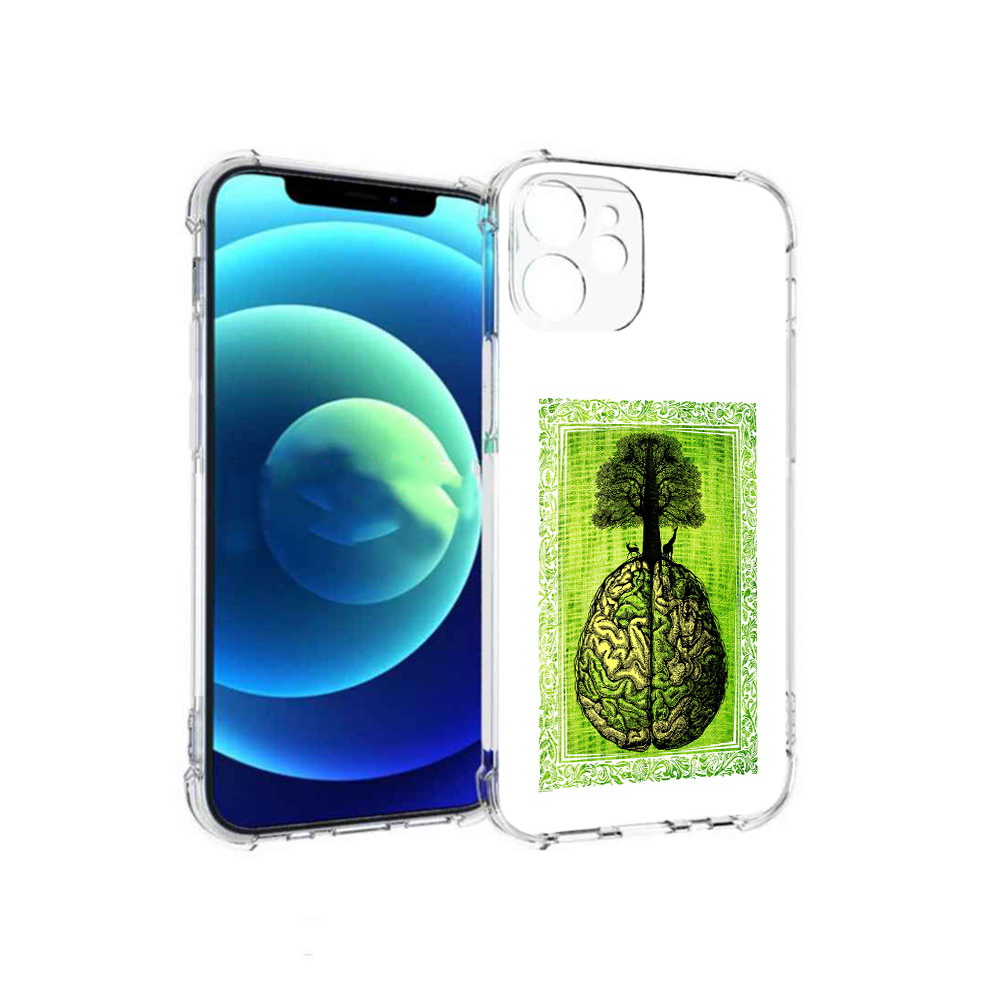 

Чехол MyPads Tocco для Apple iPhone 12 mini абстракция здоровый мозг (PT157566.610.211), Прозрачный, Tocco