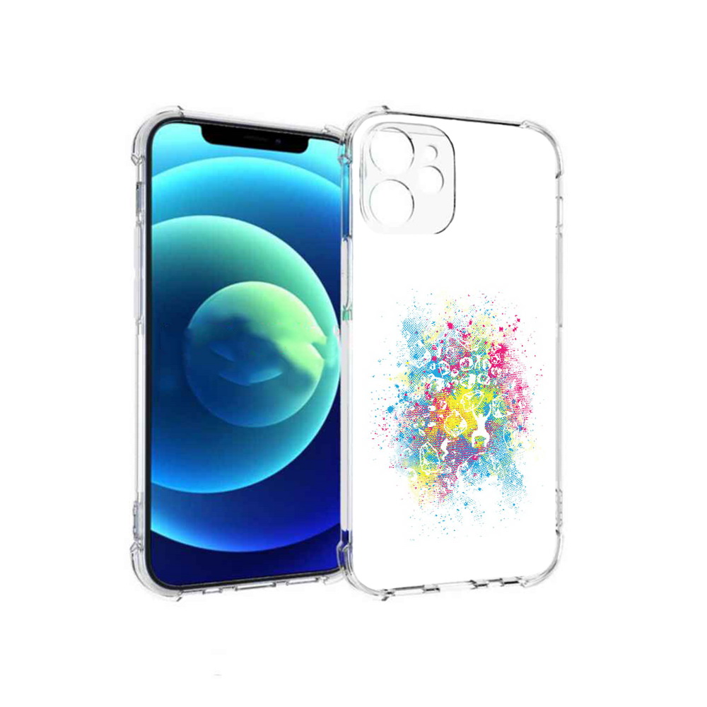 

Чехол MyPads Tocco для Apple iPhone 12 mini акварель абстракция (PT157566.610.214), Прозрачный, Tocco