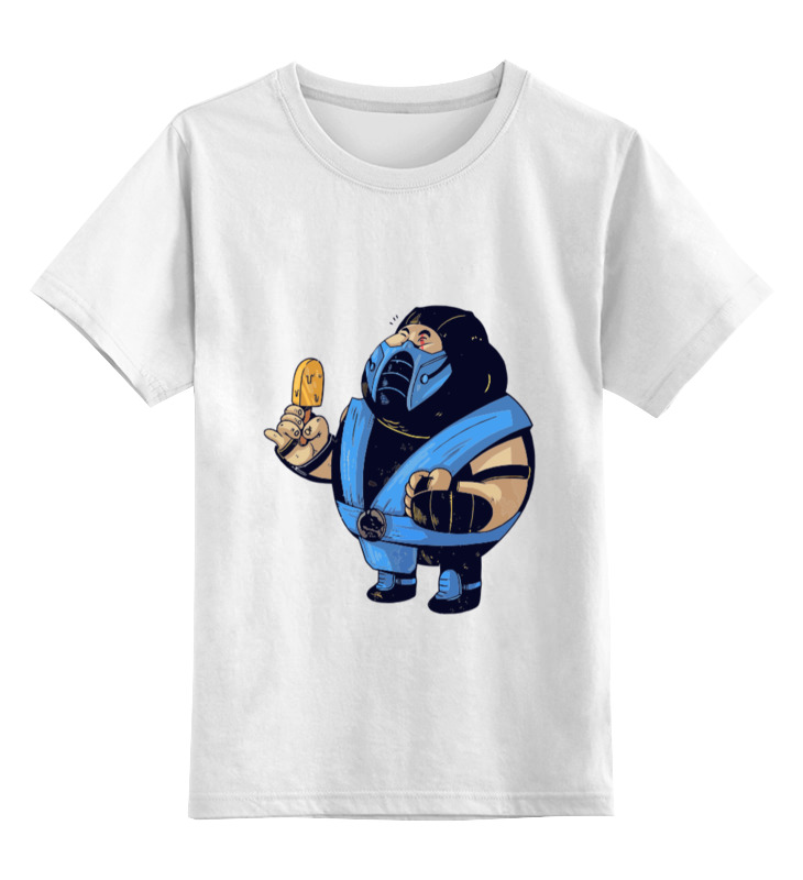 

Футболка детская Printio Fat sub-zero цв. белый р. 104, Fat sub-zero