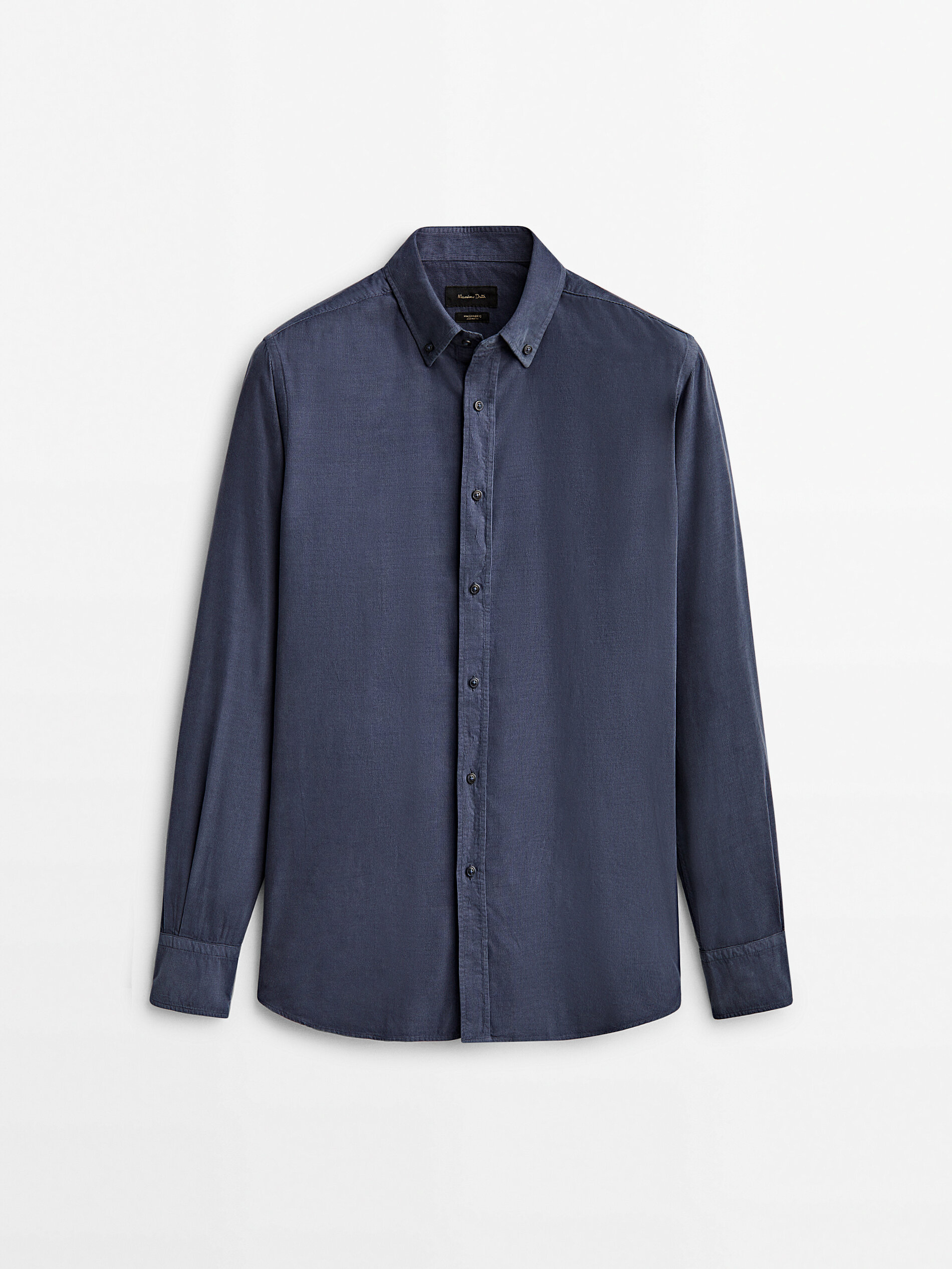 

Рубашка мужская Massimo Dutti 00135345442 синяя XL, 00135345442