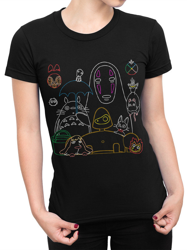 

Футболка женская DreamShirts Studio Аниме Студии Гибли 307-ghibli-1 черная M, Черный, Аниме Студии Гибли 307-ghibli-1