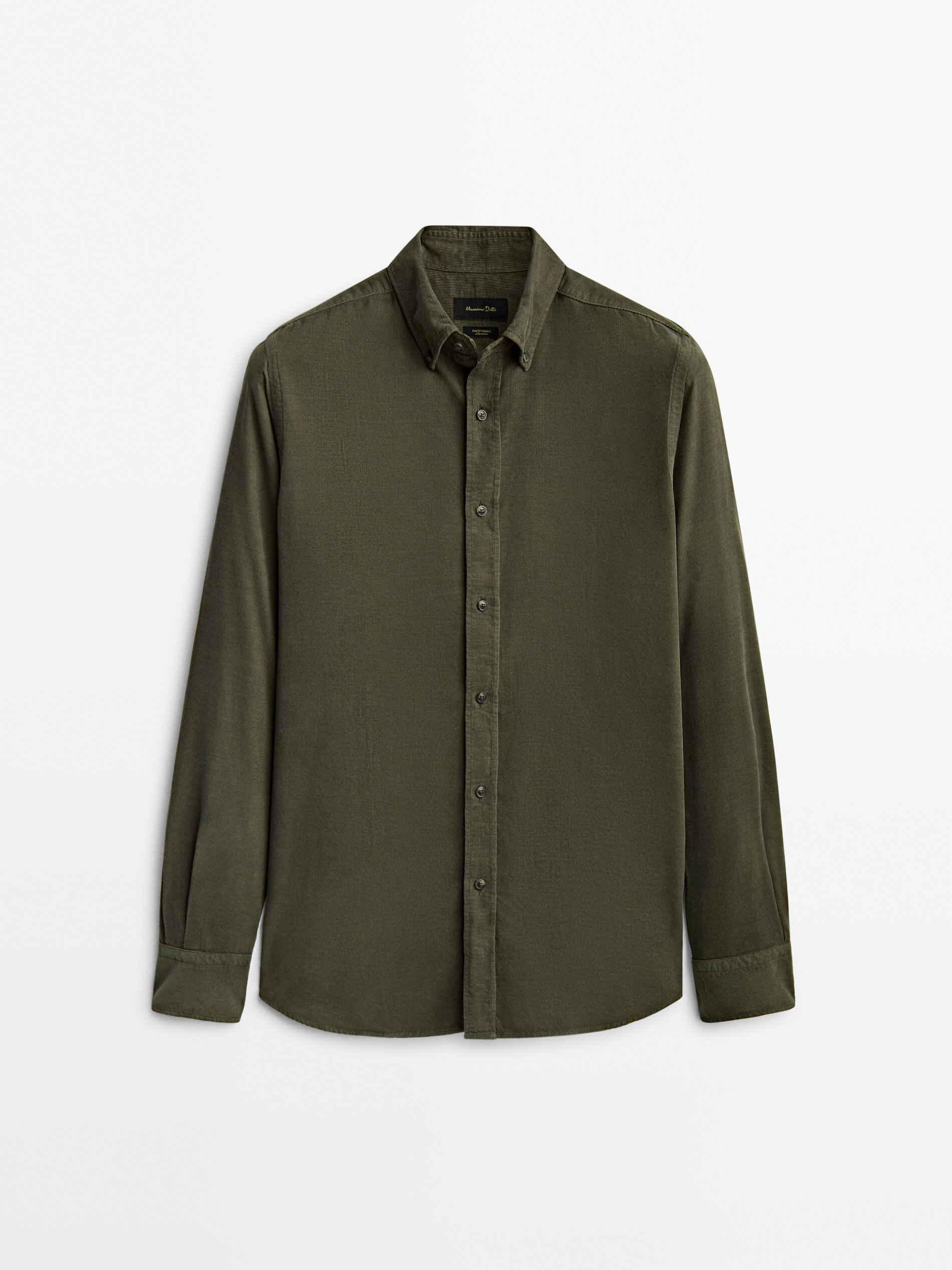 

Рубашка мужская Massimo Dutti 00135345594 зеленая XL, 00135345594