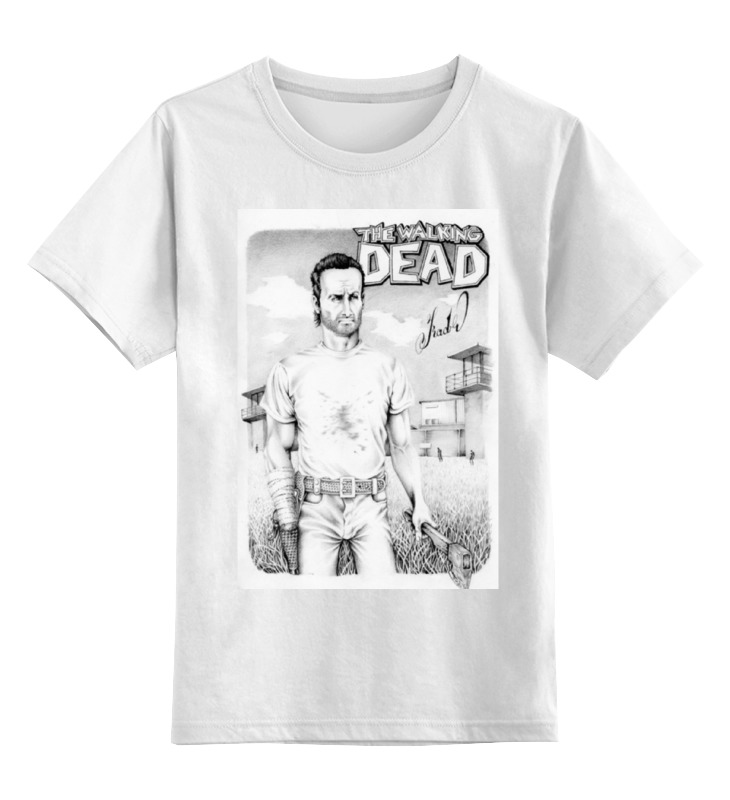 

Футболка детская Printio The walking dead цв. белый р. 104, The walking dead